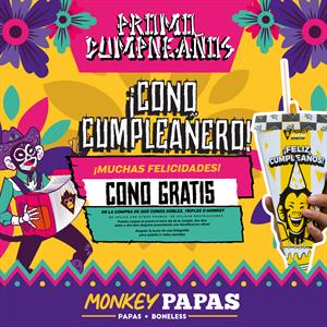 MONKEY PAPAS CUMPLEAÑOS